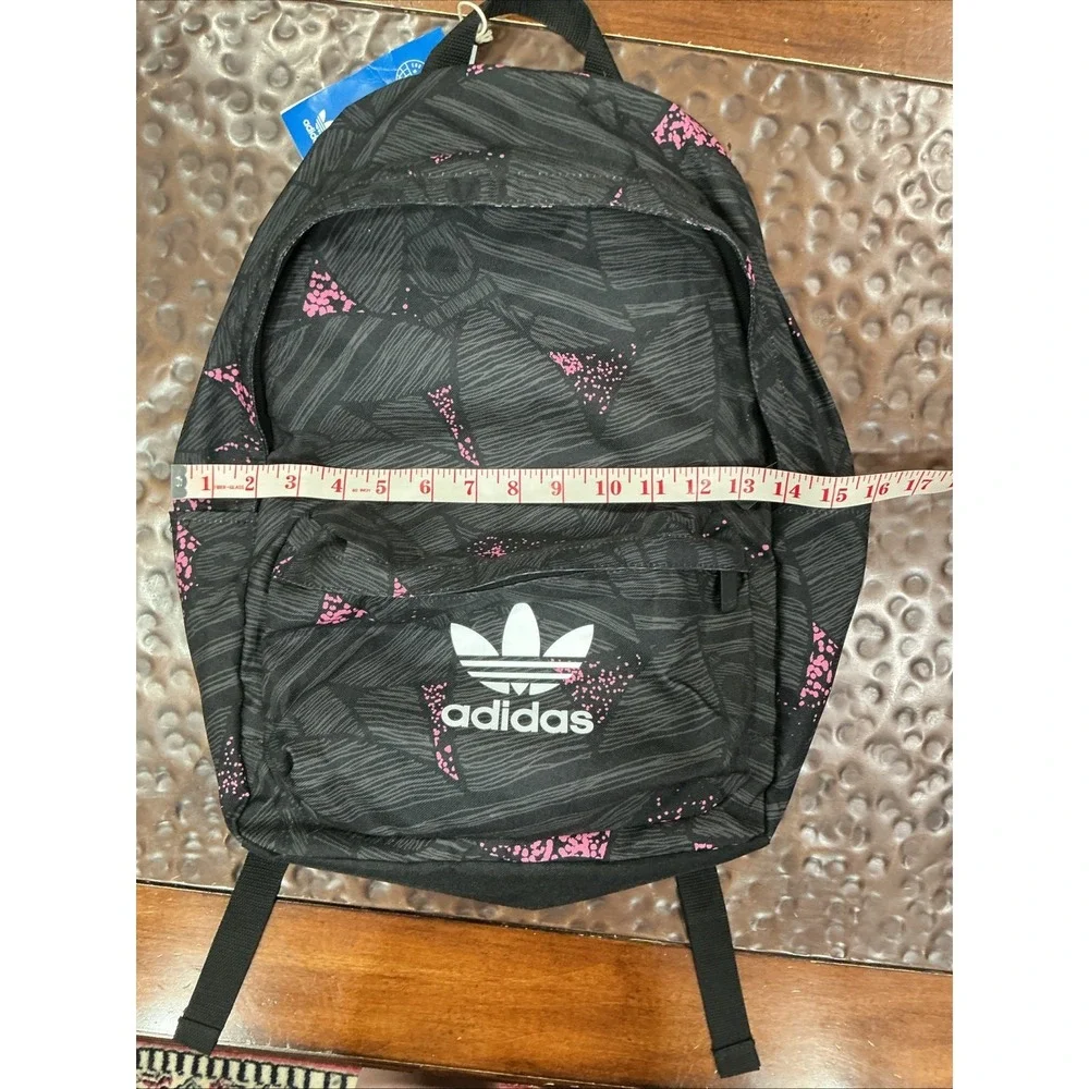 Adidas Rekive Classic Backpack, Black With Pink, School, Travel, Sports, NWT